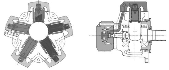 DENISON丹尼遜MR系列徑向柱塞馬達剖面圖